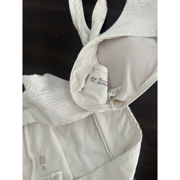 Aerie American Eagle White Bikini Large Bottoms And Medium Top - Picture 4 of 4